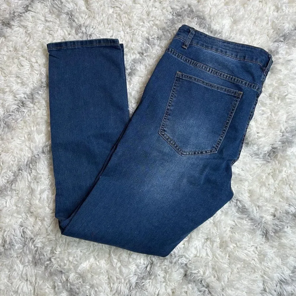 Men's Slim Fit Jeans in Deep Blue